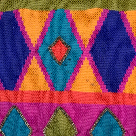 I.B. Diffusion Women's Pullover Sweater Multicolor Size M Geometric Colorful120 - Picture 10 of 14